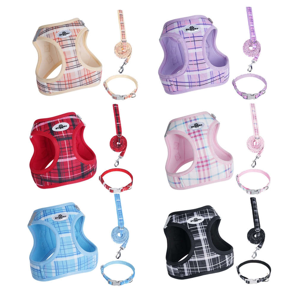 Adjustable No-Pull Plaid Dog H - đánh giá và giá No Pull Dog Harness
