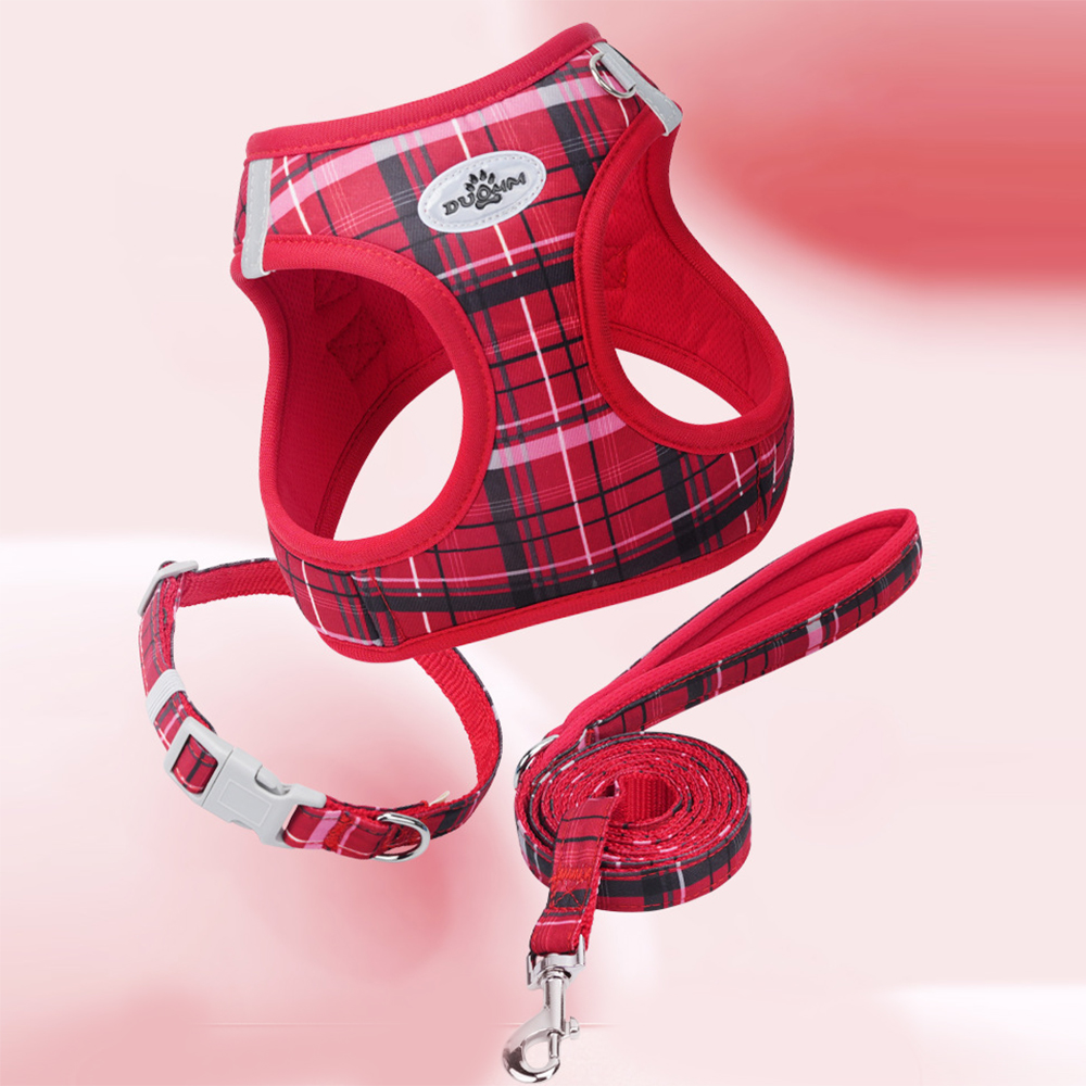 Adjustable No-Pull Plaid Dog H - đánh giá và giá No Pull Dog Harness