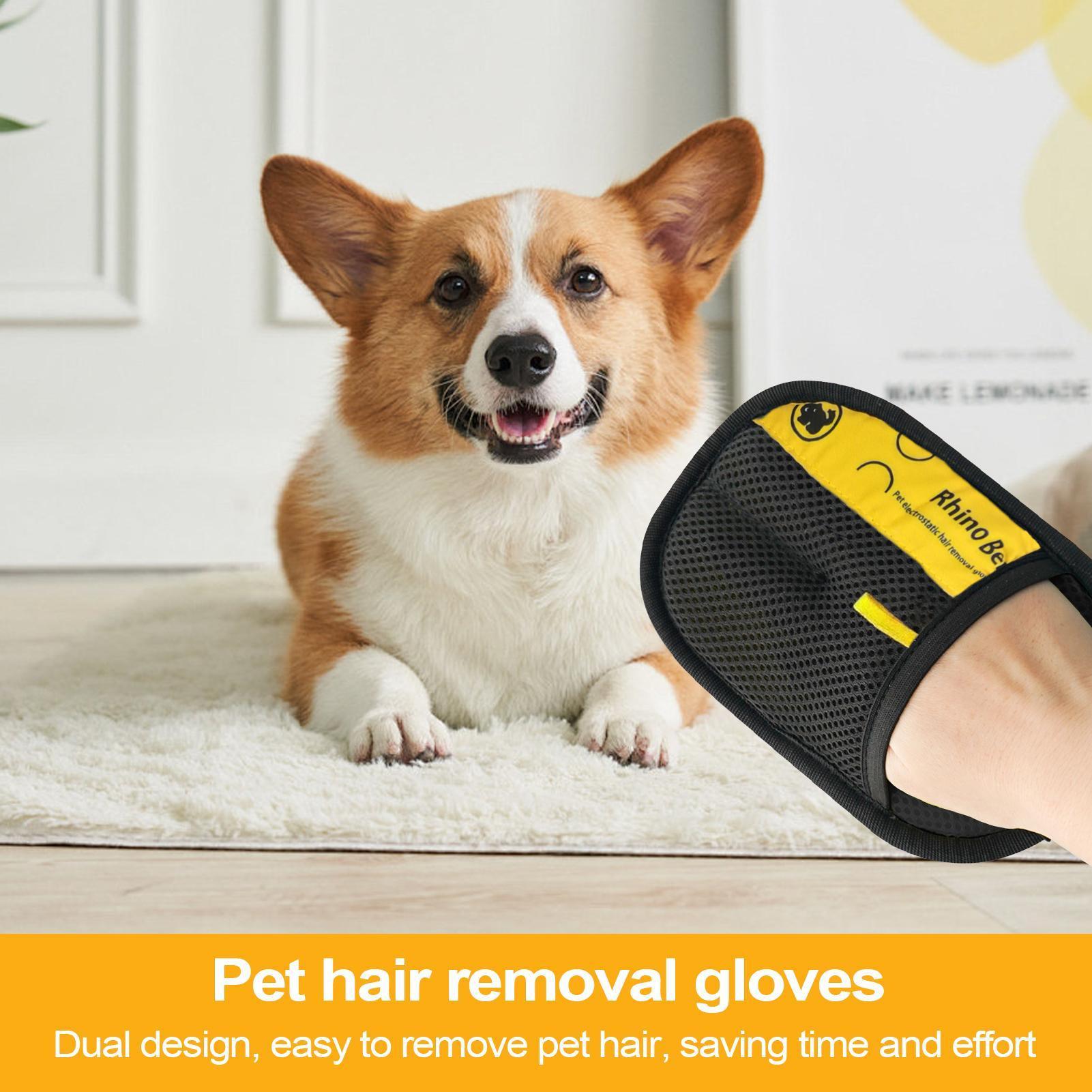 2pcs Cat Grooming Gloves Elect - đánh giá và giá Pet Hair Remover Brush
