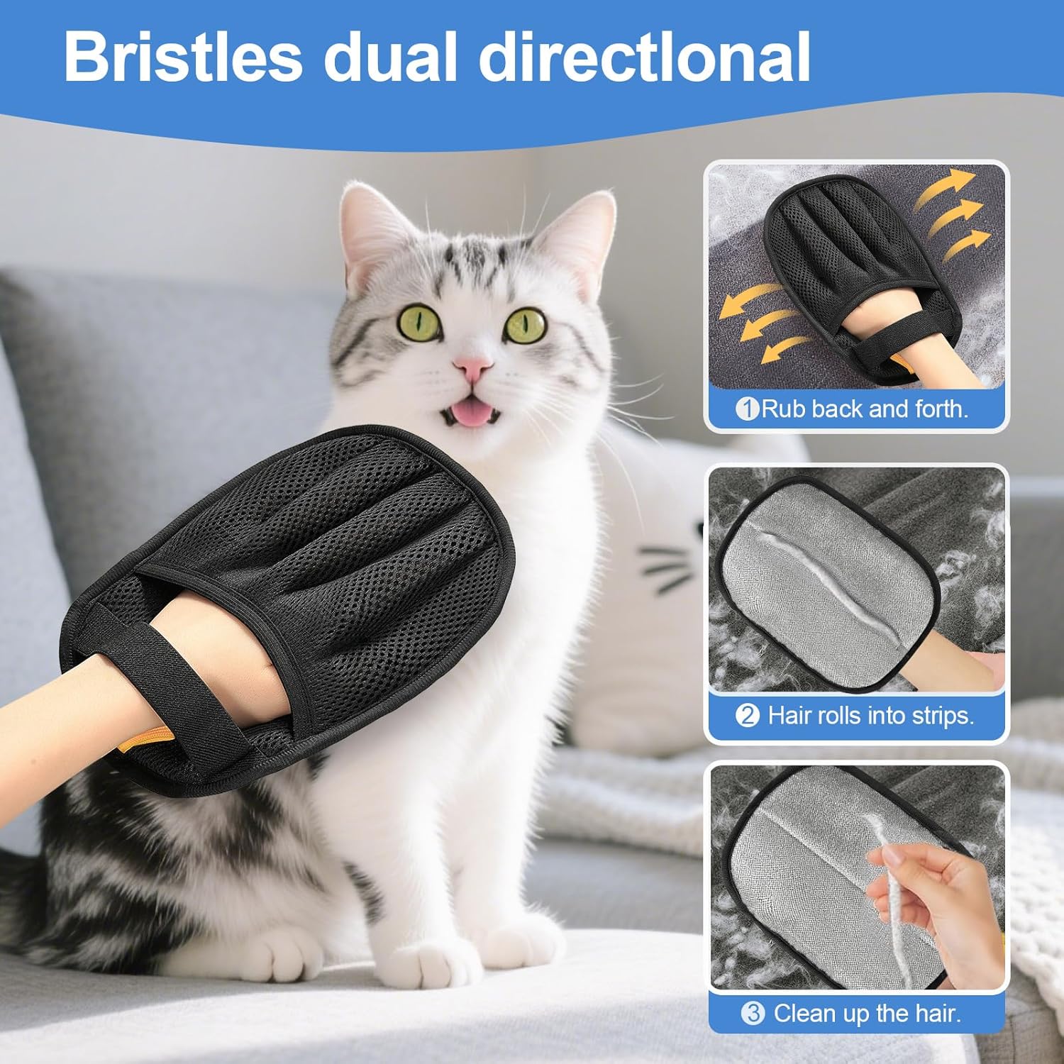 Pet Hair Removal Glove for Cat - đánh giá và giá Pet Hair Remover Brush