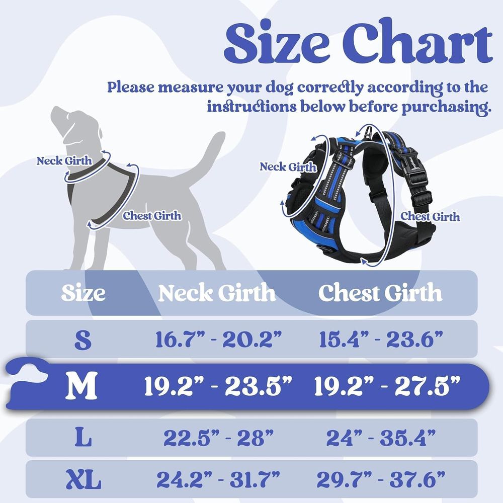 Medium Sized Dog Harness, Easy - đánh giá và giá No Pull Dog Harness