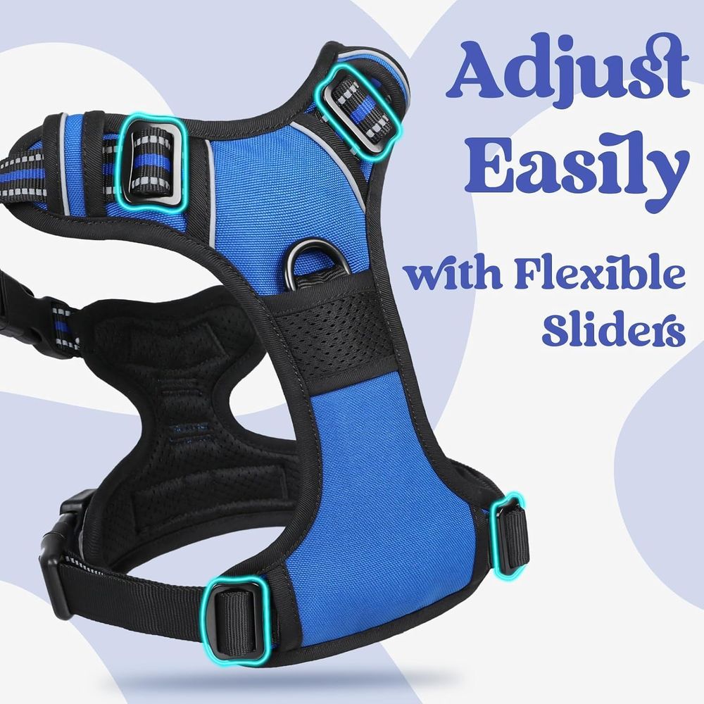 Medium Sized Dog Harness, Easy - đánh giá và giá No Pull Dog Harness