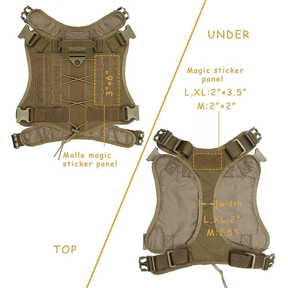 Tactical Dog Harness for Large - đánh giá và giá No Pull Dog Harness
