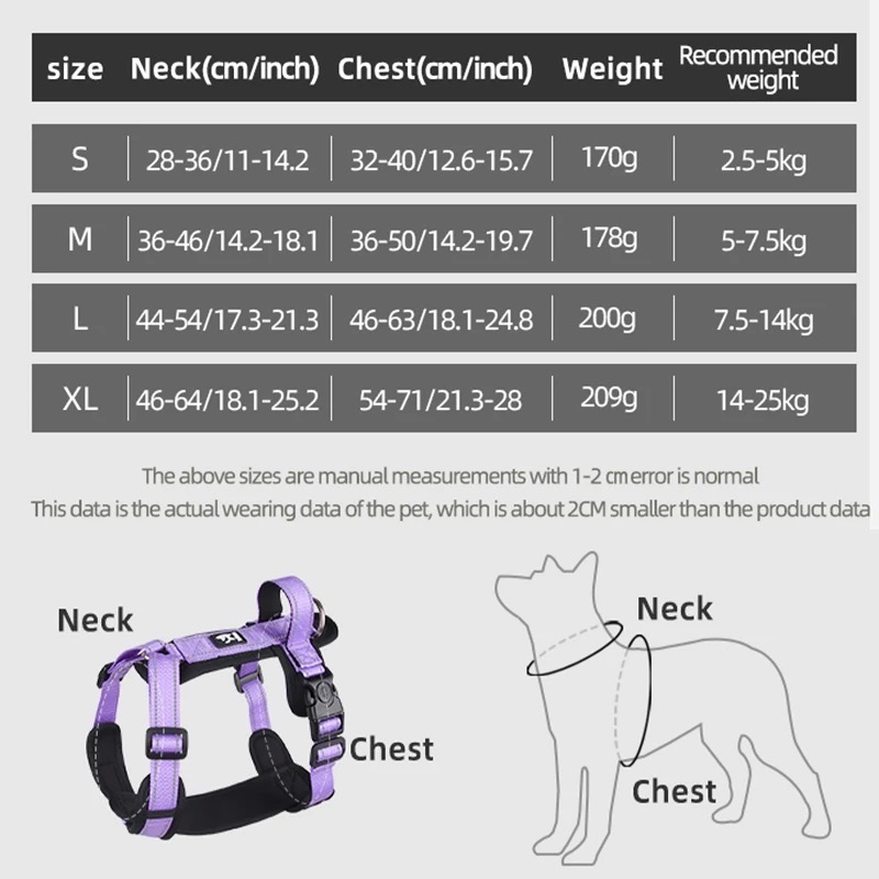 New Pet Dog Harness No-pull Do - đánh giá và giá No Pull Dog Harness